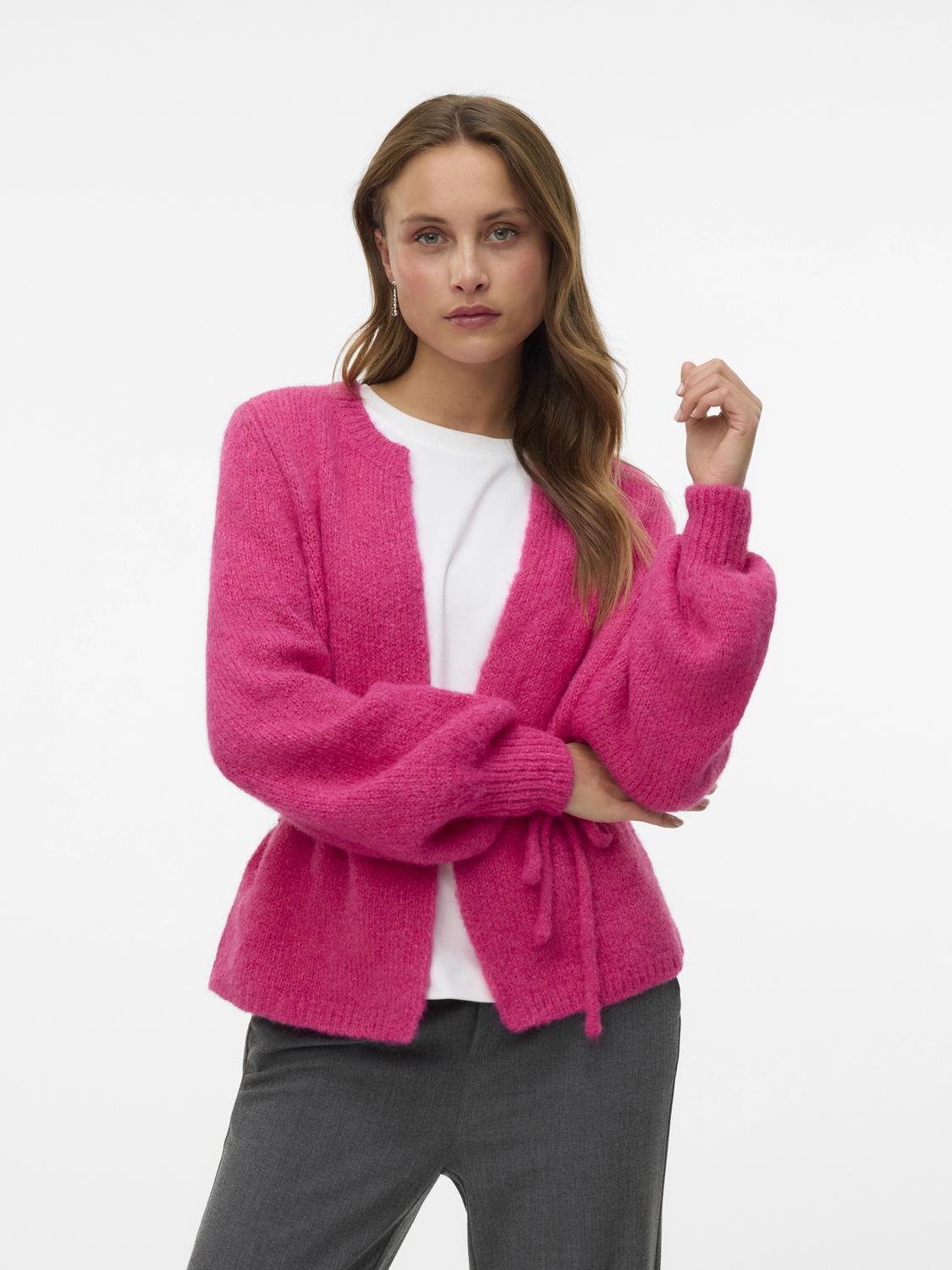 VMAGNES Knit Cardigan - Hot Pink - VERO MODA & VILA Bergvik